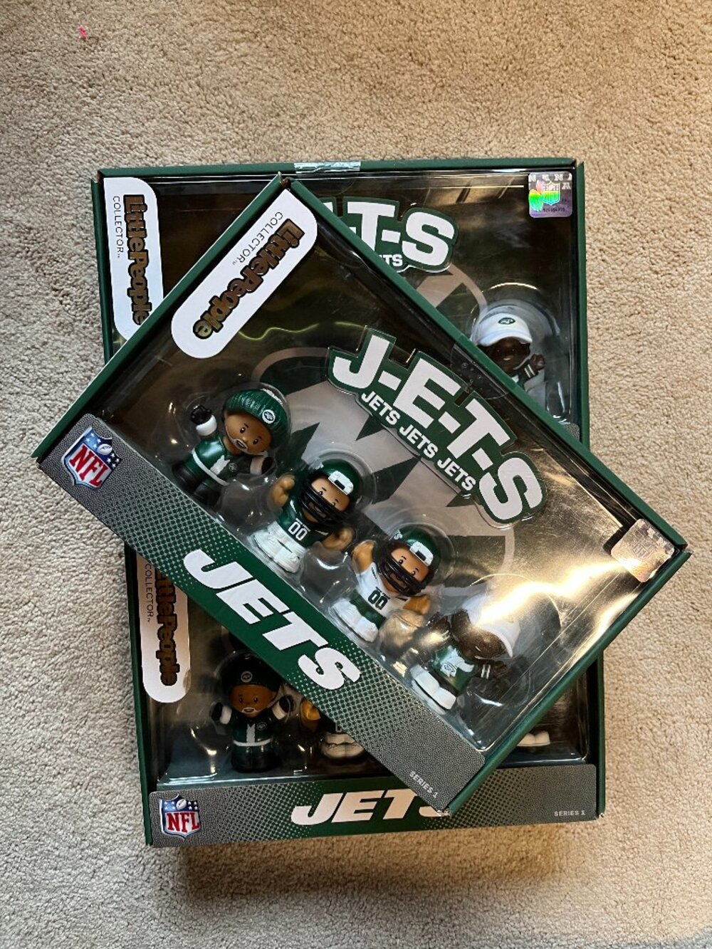 Fisher-Price Little People NFL New York Jets Figures (NWT) (Set of THREE)